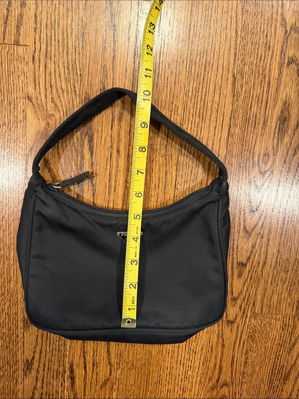 Prada Tessuto Black Nylon mini Shoulder Bag with Triangular Logo - Picture 3 of 10